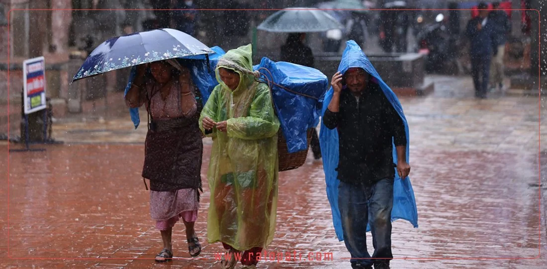 Light to moderate rain in Koshi, Bagmati and Gandaki