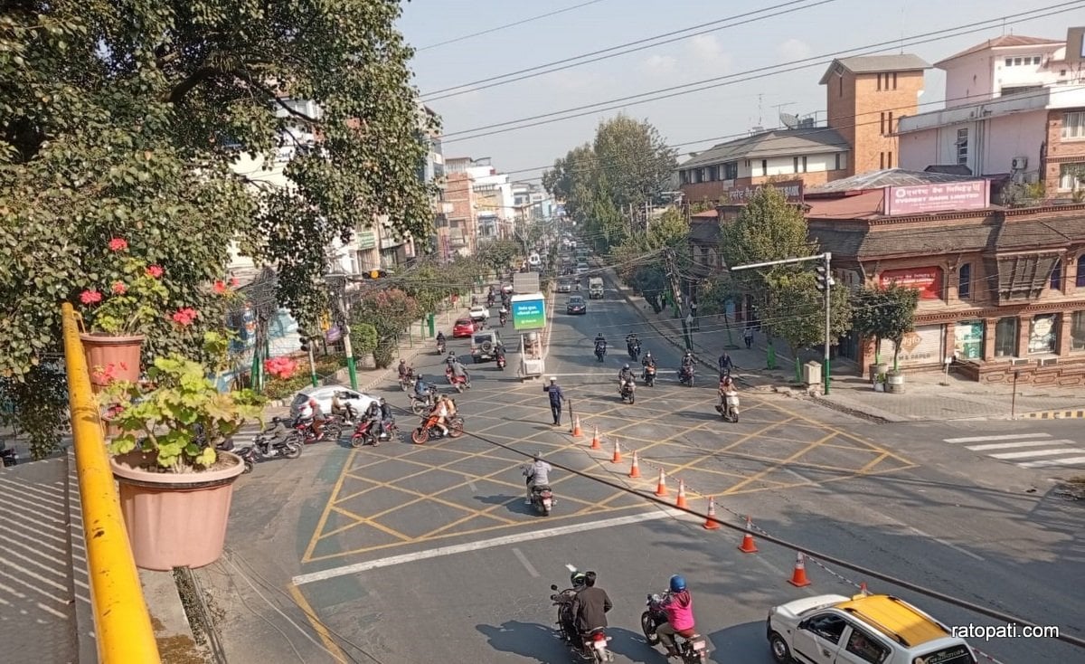 Traffic management procedure on the Lalitpur-Makwanpur-Sindhuli road