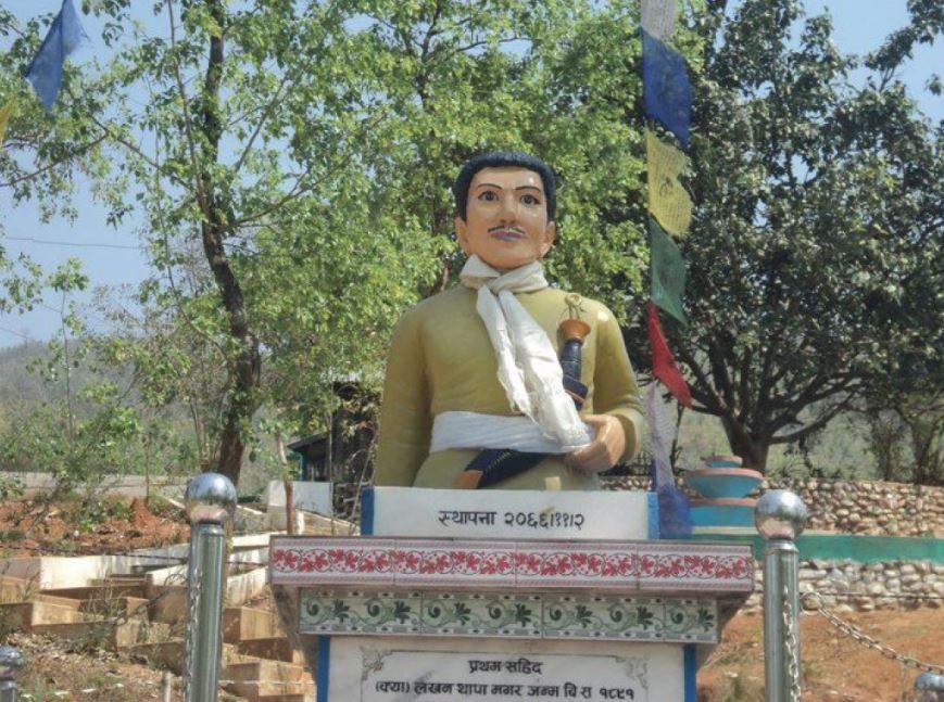 Statue of country's first martyr unveiled in Gorkha