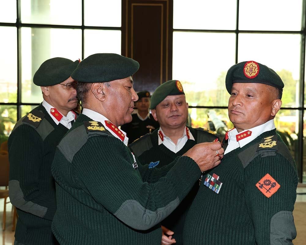 COAS Sigdel awards Lieutenant General insignia to KC