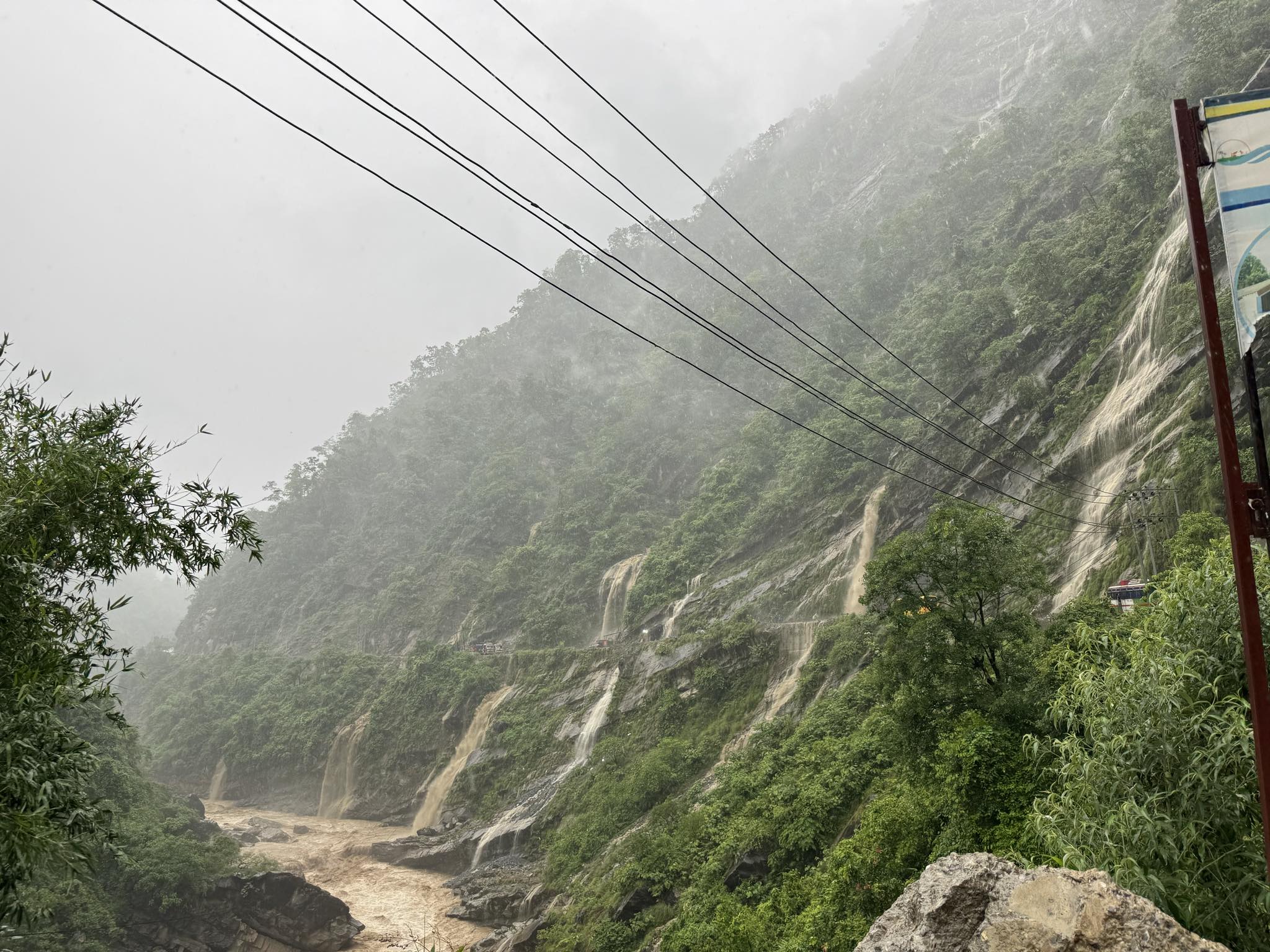 Landslides block major roads in Lumbini