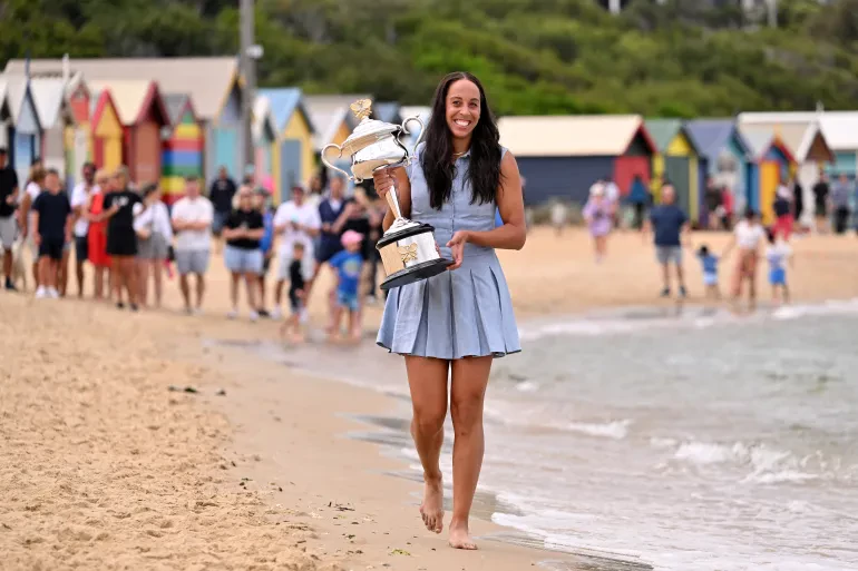 Photo: Australian Open women’s singles champion Madison Keys