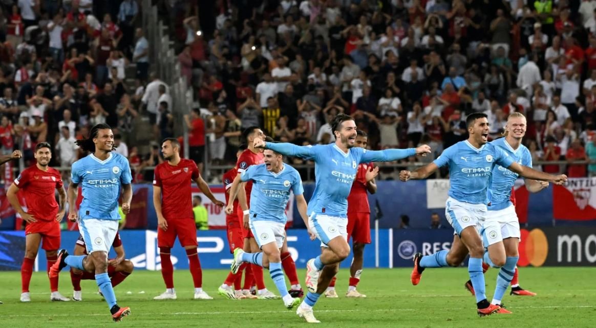 Manchester City wins first UEFA Super Cup against Sevilla