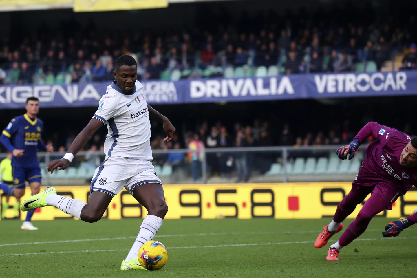 Inter routs Verona 5-0 with a brace from Thuram