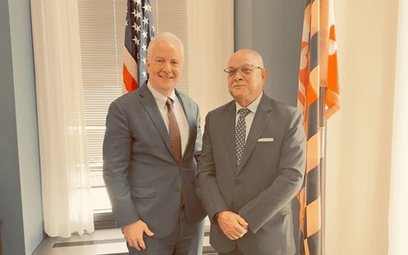 Ambassador Khatri meets US Senator Hollen