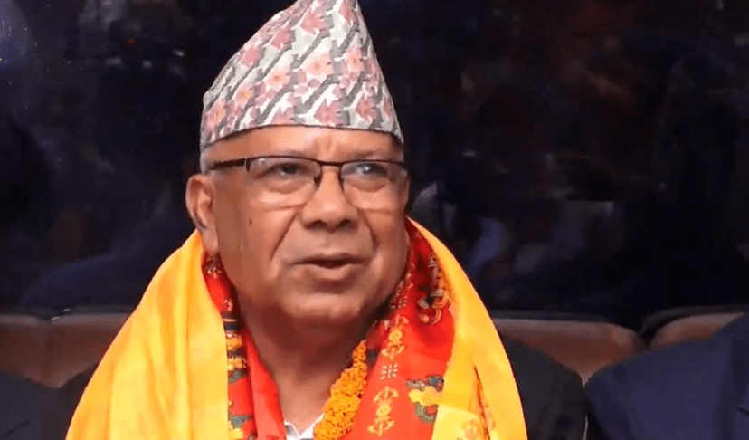 Madhav Nepal returns to Nepal shortening his Europe visit