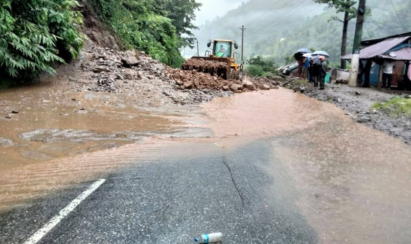 Narayangadh-Muglin road again disrupted by landslide