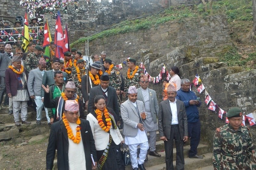 NA team sets out on Gorkha-Kathmandu march to promote 'unification route'