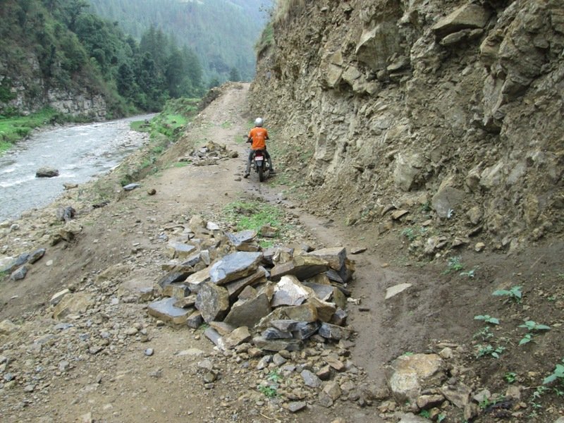 Gamgadhi-Balai-Pina road obstructed for two months