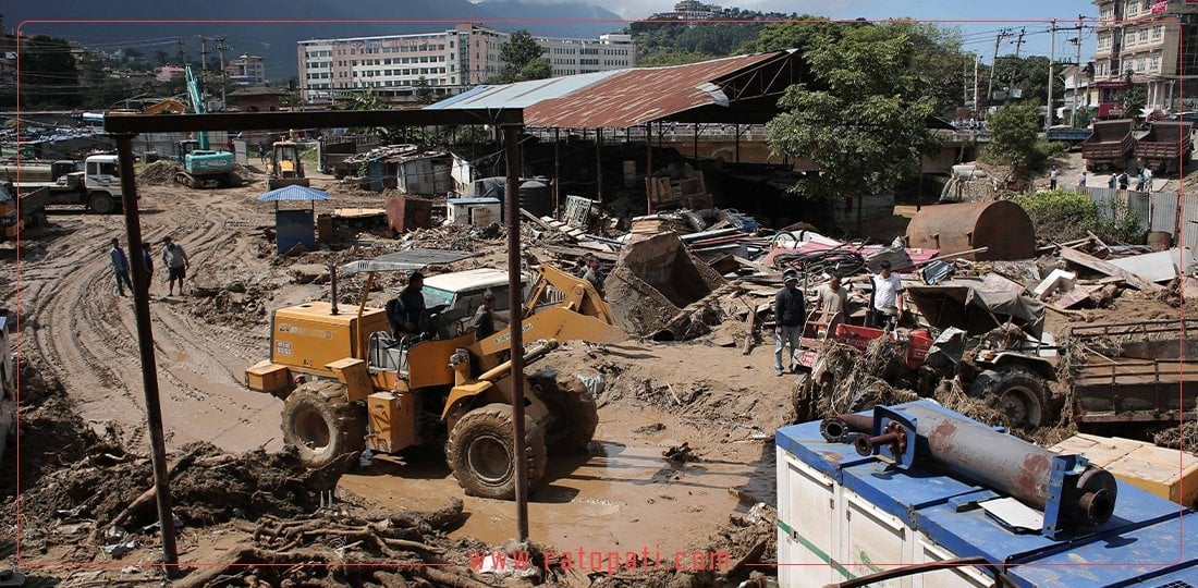 Nakkhu Corridor area left in ruins after floods (with pictures)