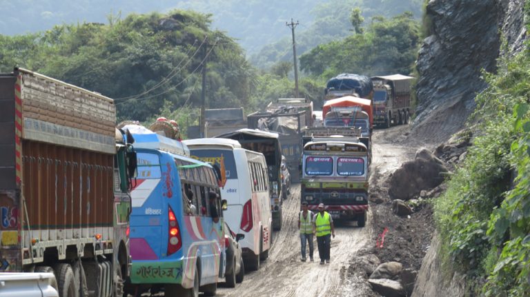 Vehicular movement remains normal along Prithvi Highway, Narayanghat-Mugling road section