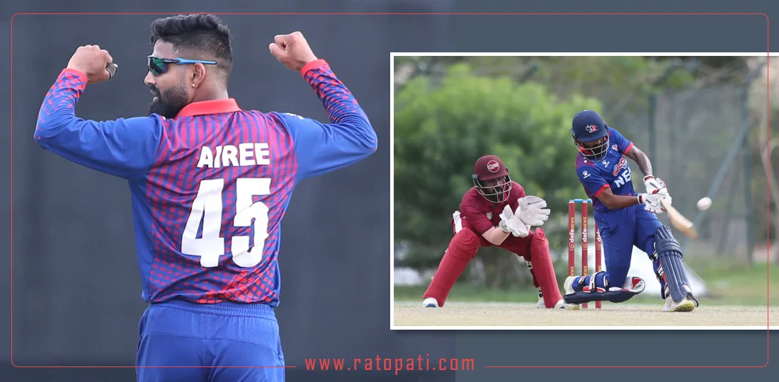 Nepal secures victory over Qatar led by Airee's stellar performance