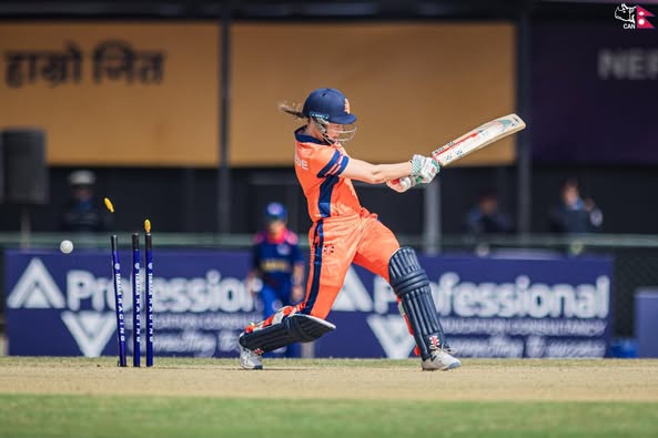 Nepal Women's T20I Tri-Series: Netherlands Women set a target of 158 runs against Nepal Women