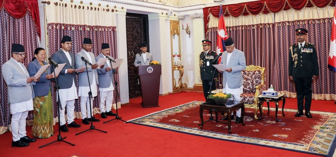 President Paudel swears in five new ambassadors