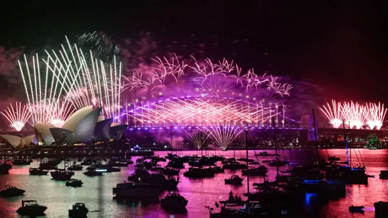 In pictures: Huge crowds greet 2025 with fireworks in Sydney