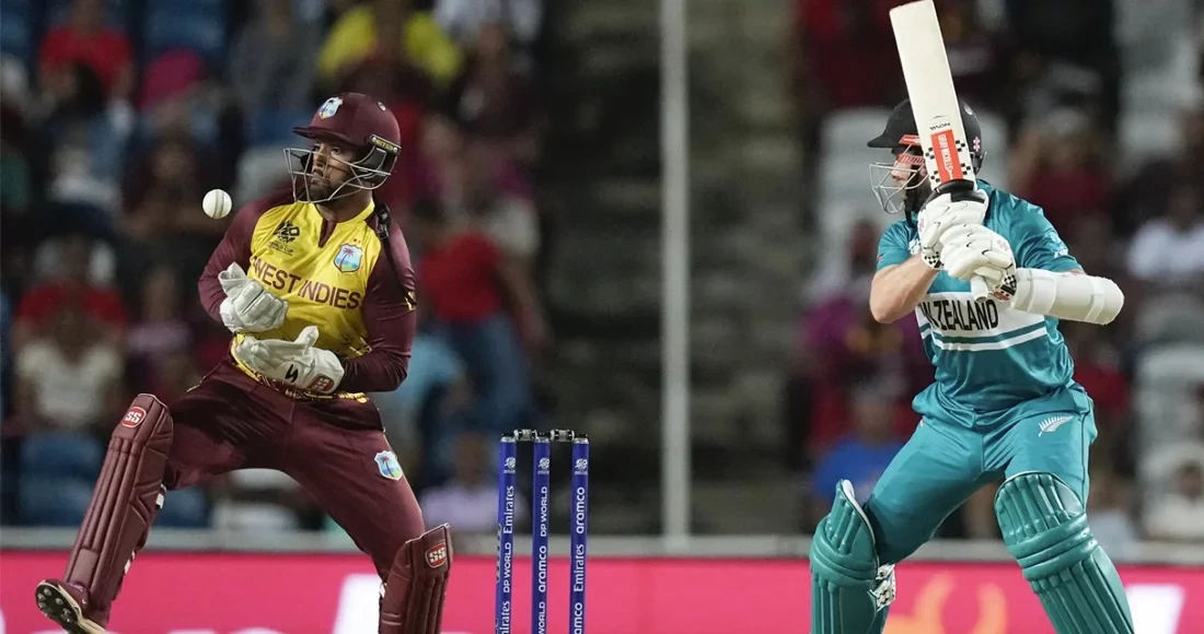 West Indies beat New Zealand by 13 runs to qualify for Super 8s