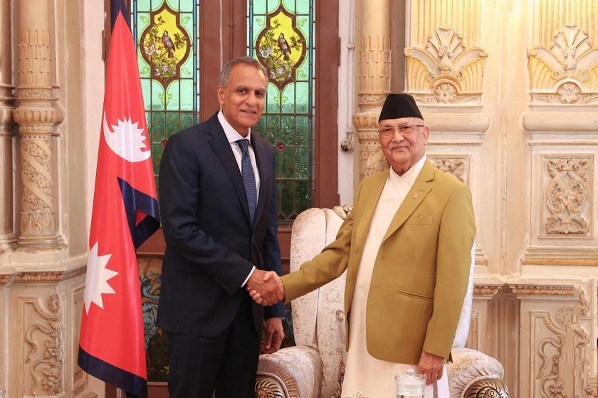 US diplomat Verma paid a courtesy call on PM Oli