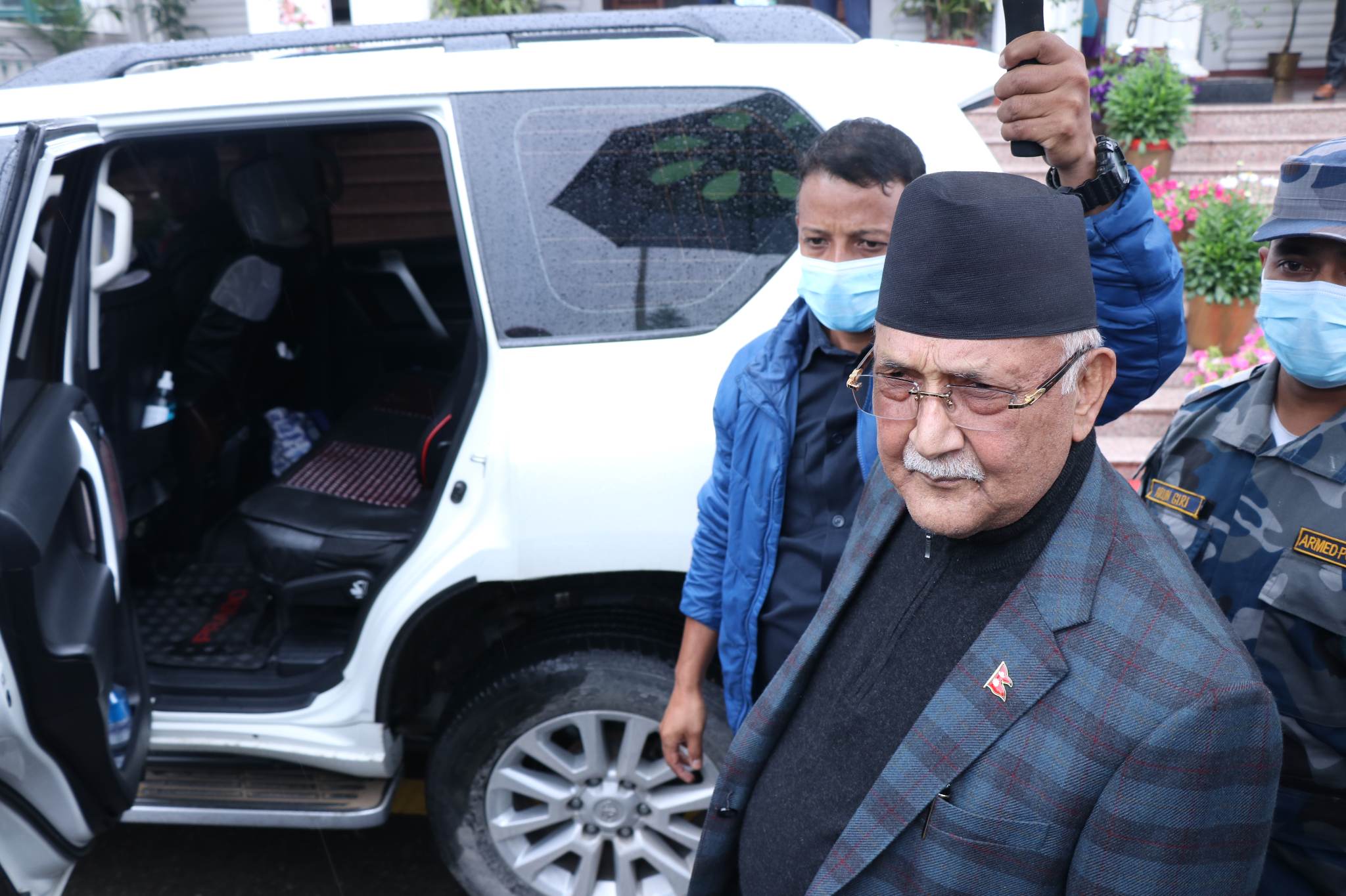 PM visits Jorpati for college inauguration, four protesters detained