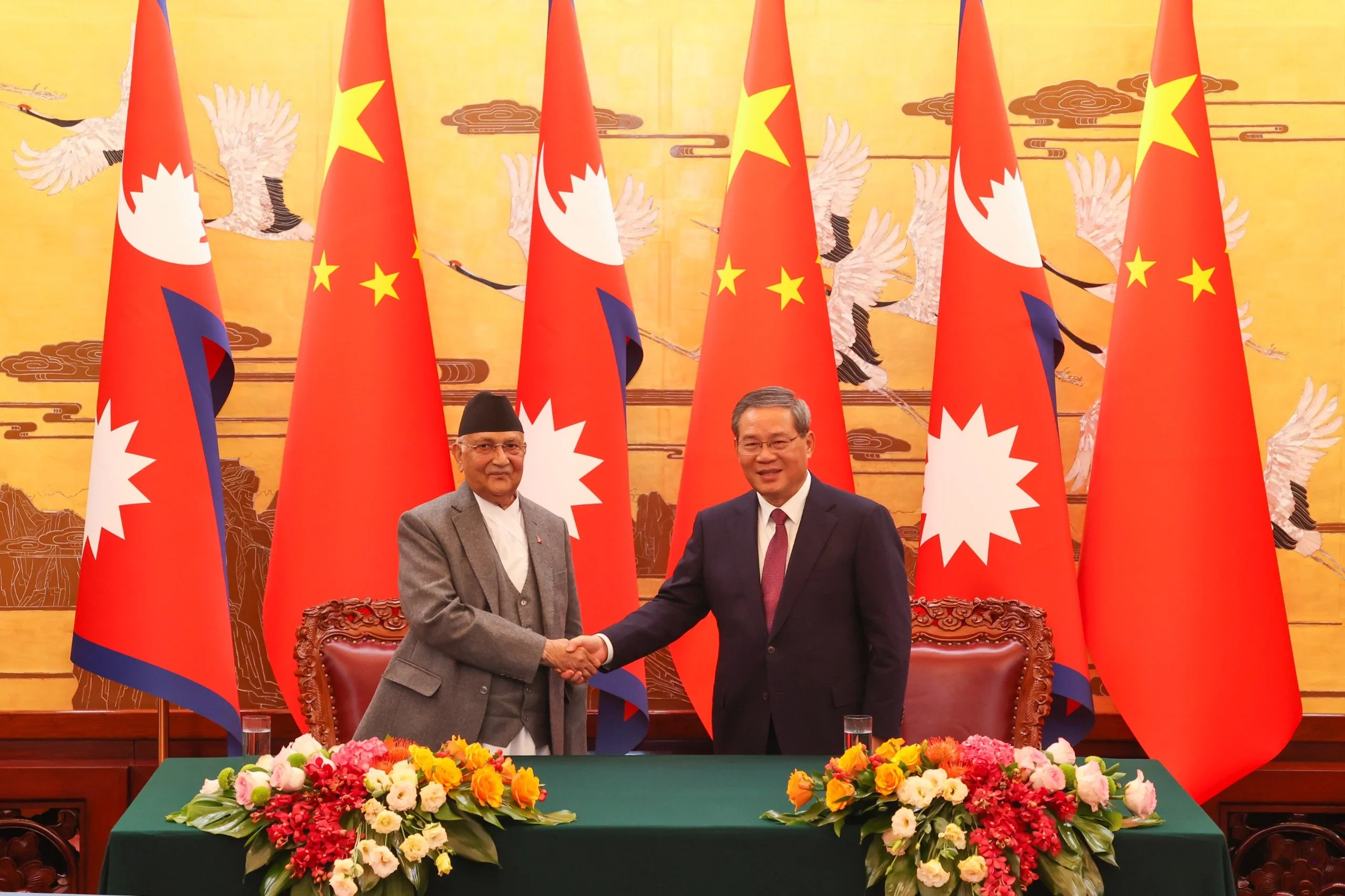 Nepal and China issue 12-point joint statement during PM Oli's visit