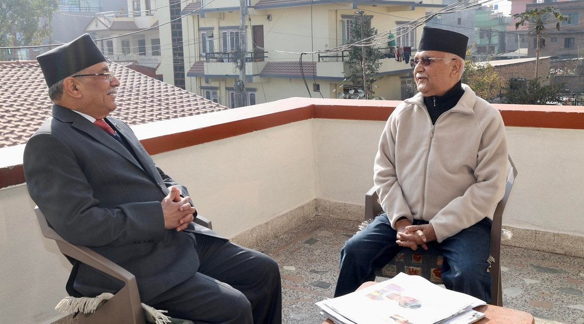 PM Dahal, Oli hold talks in Balkot