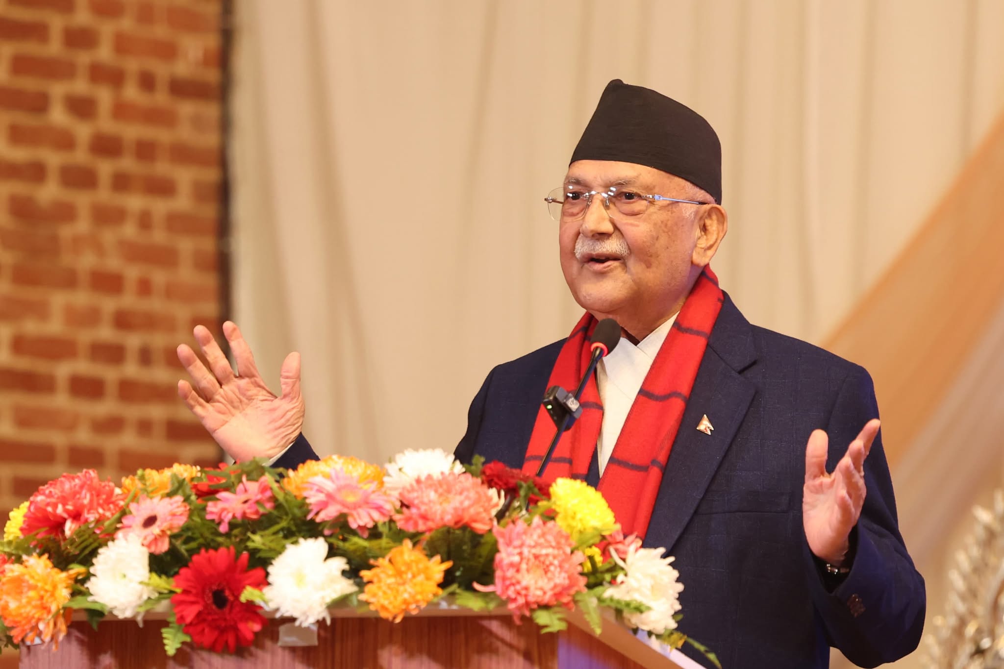 PM Oli calls for 'complete democracy'