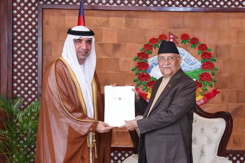 UAE ambassador pays courtesy call on PM Oli