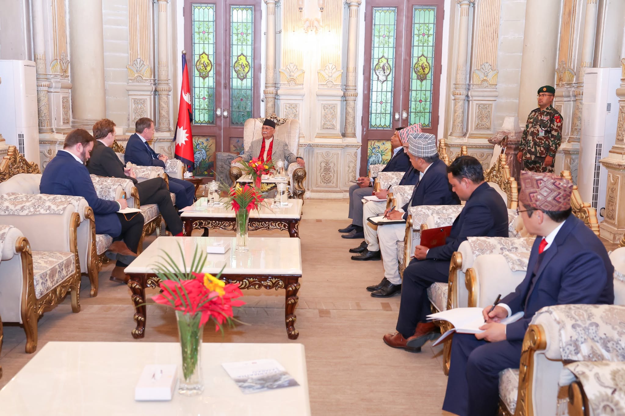 UK Ambassador to Nepal Rob Fenn calls on PM Oli