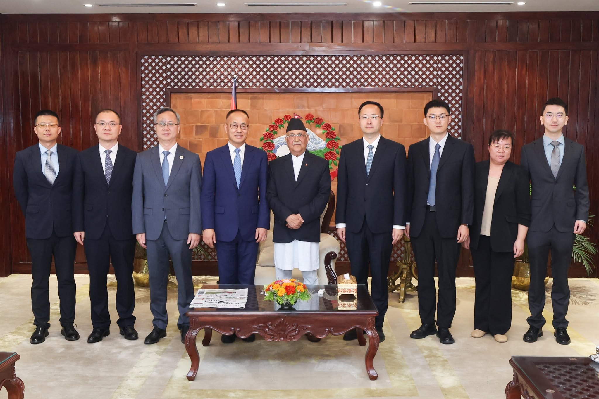 Chinese International Development Cooperation Agency Chairman Meets with Prime Minister in Kathmandu