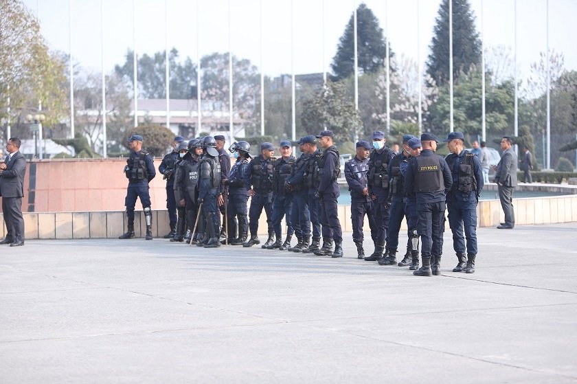 Three arrested at Parliament gate for preparing protest against PM