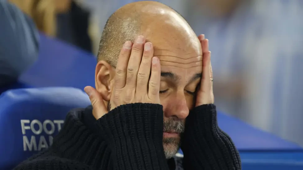 Guardiola's woes continue as Brighton beat Man City