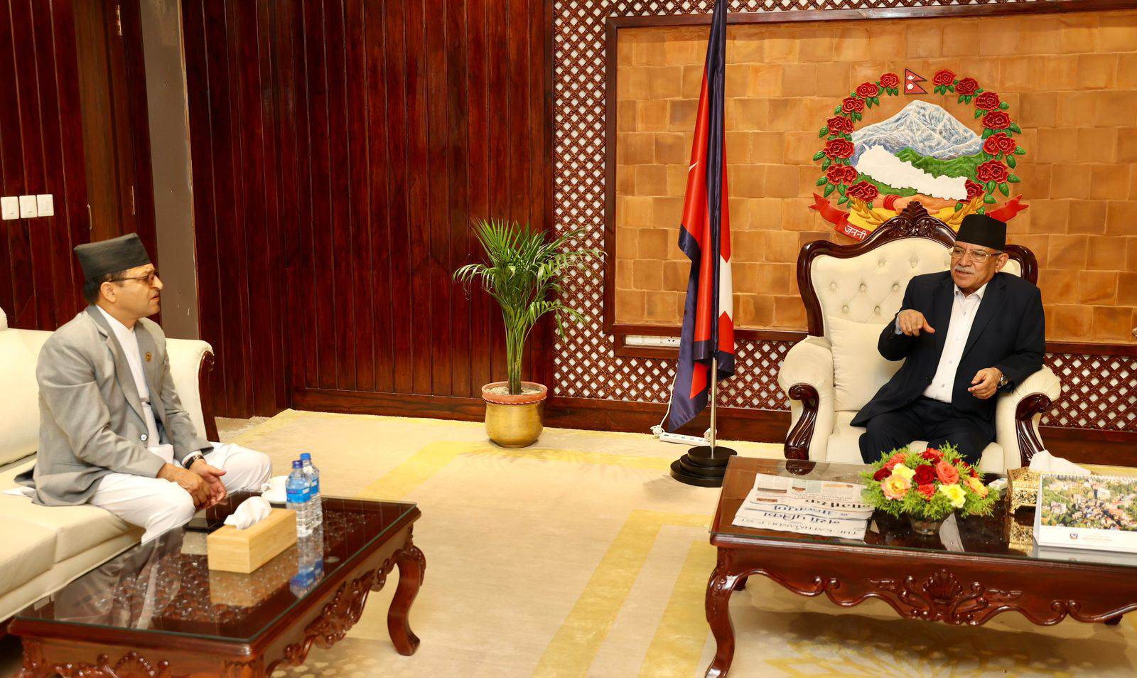 PM Dahal, NA Chair meet