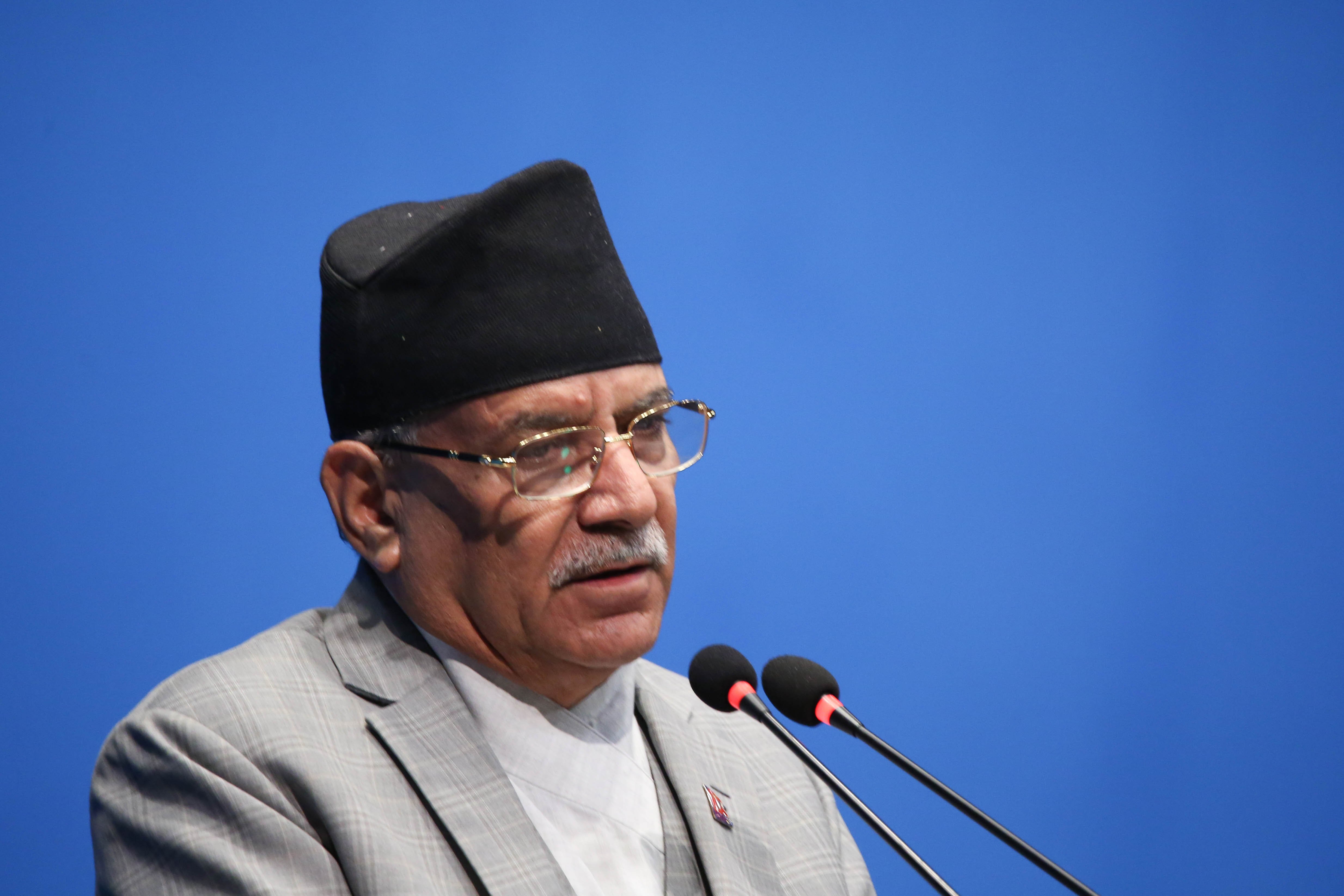 Prachanda lambasts government, calls Oli arrogant