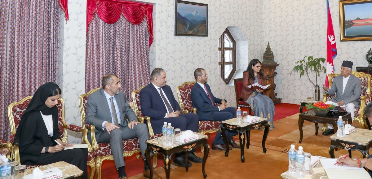 Omani FM Albusaidi calls on President Paudel