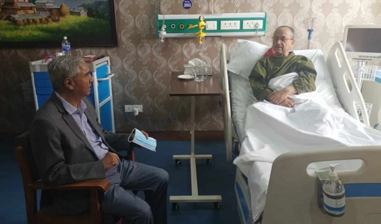 President Deuba inquires about DPM Khadka's health