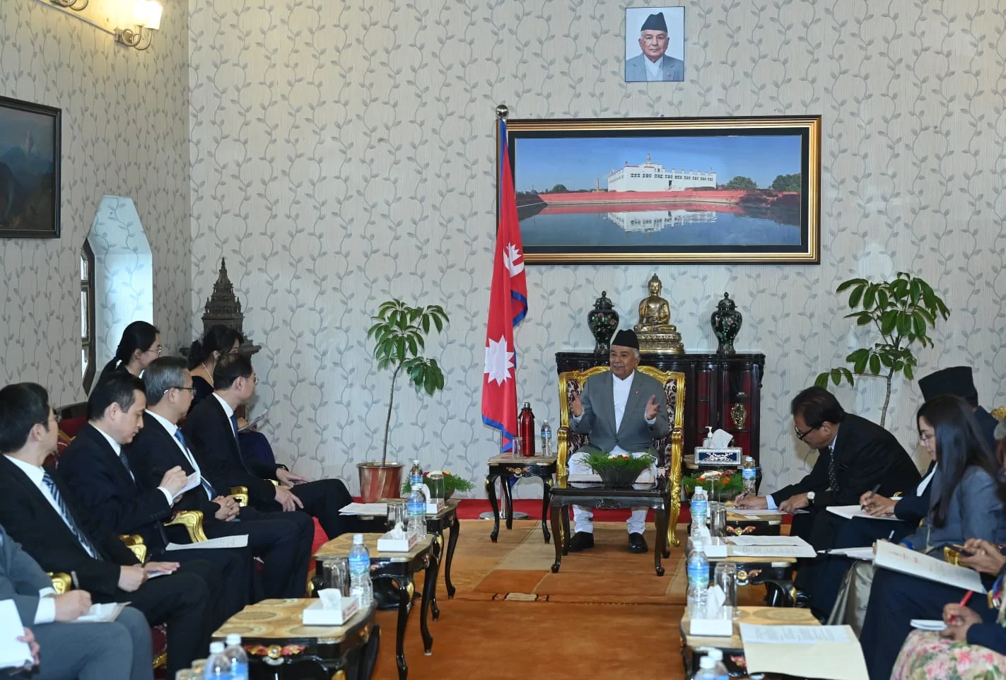 Chinese Vice Minister paid a courtesy call on Nepal Prez