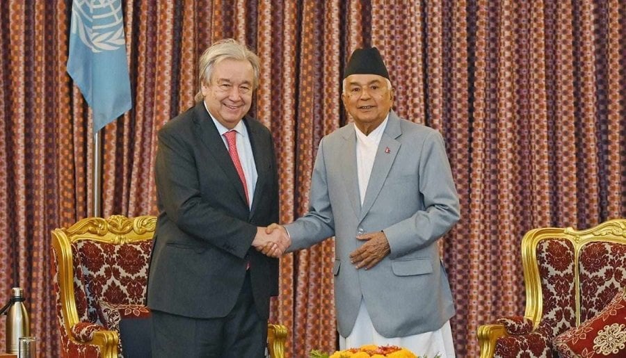 UN Secretary General to pay courtesy call on President Paudel today