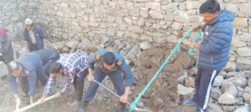 Five dead in Rolpa wall collapse