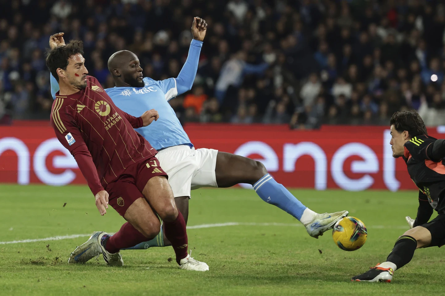 Serie A: Lukaku scores against his former club and Napoli beats Roma 1-0