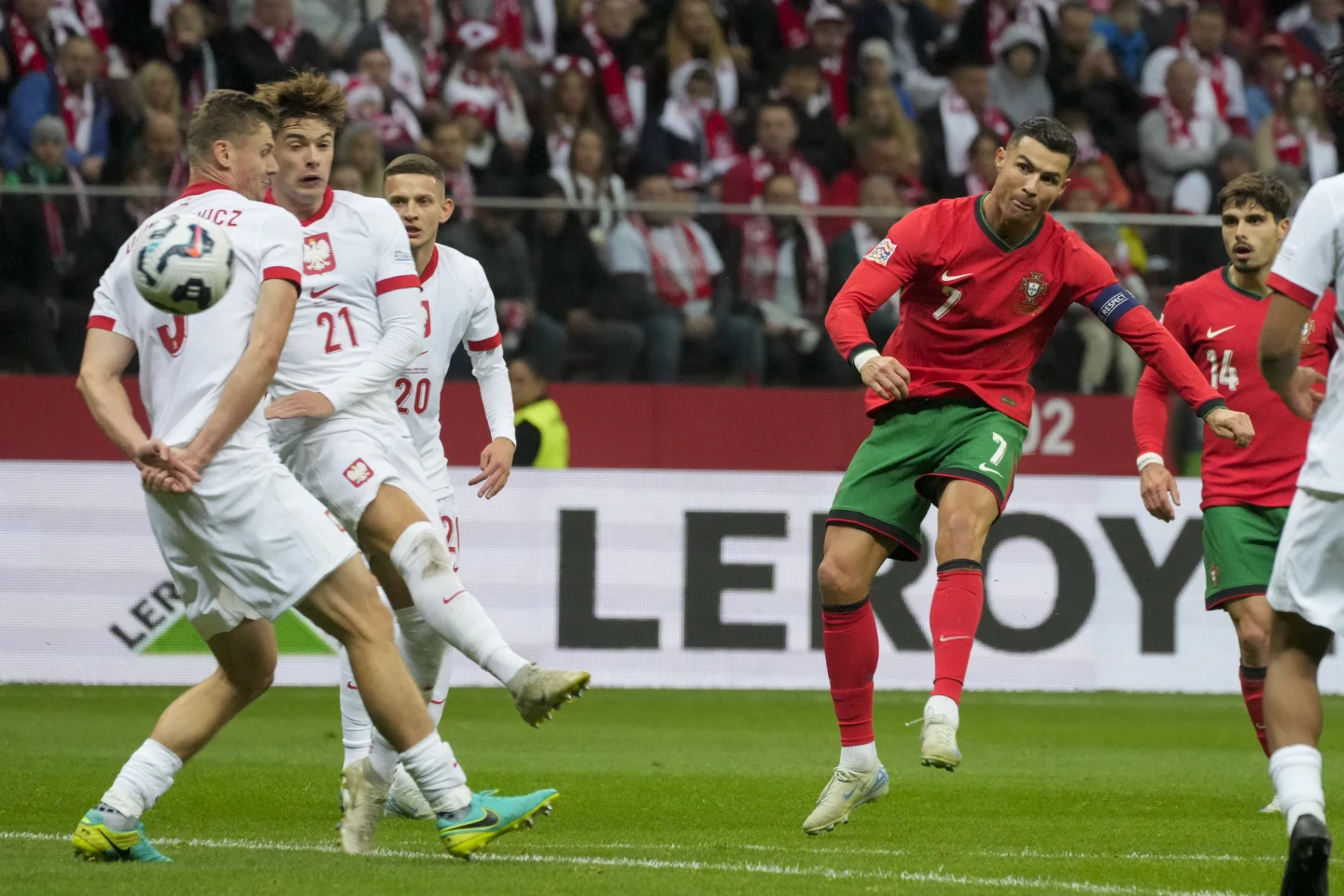 Nations League: Ronaldo scores in Portugal win, Spain edges Denmark