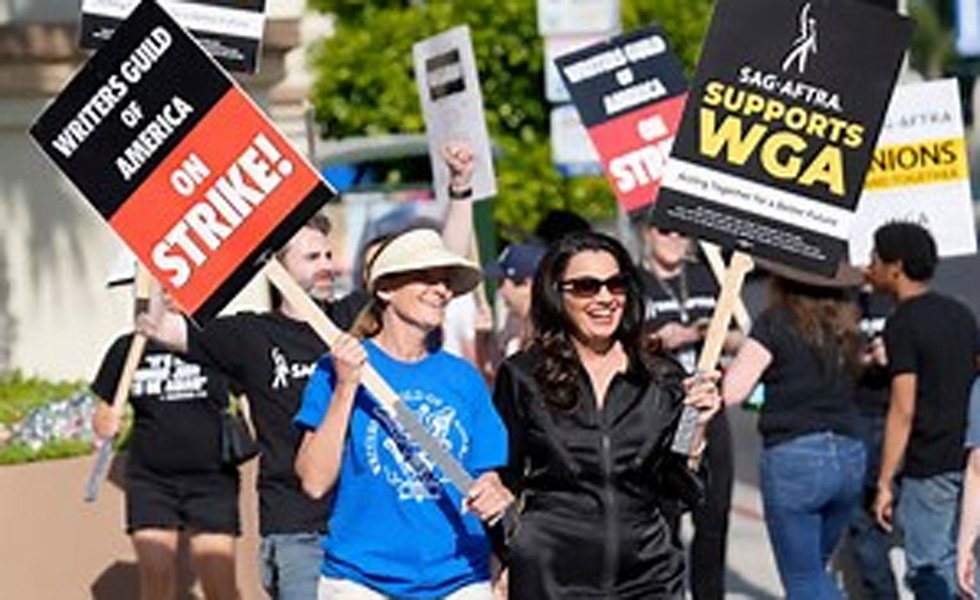 SAG strike: Actors join writers on Hollywood picket lines