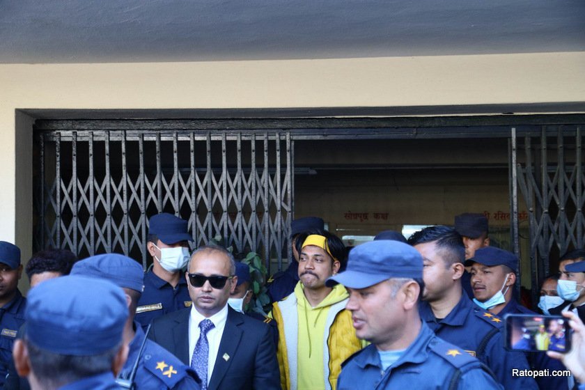 Cricketer Lamichhane released on bail (photos)