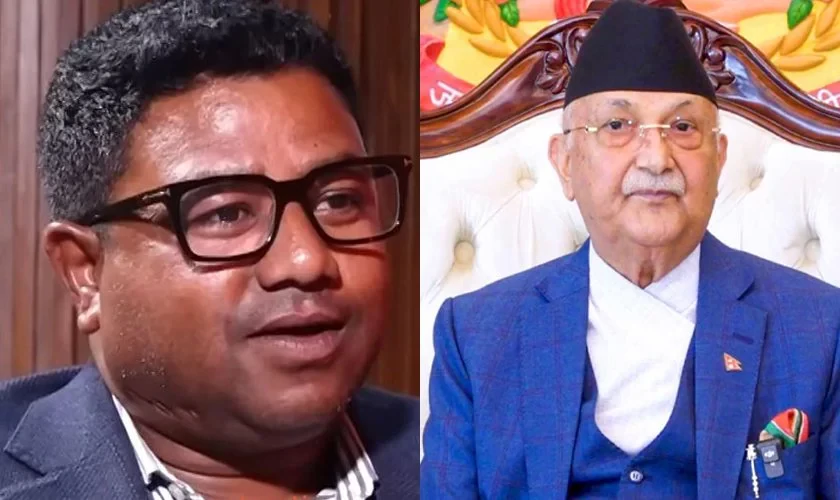 RSP MP Pariyar meets PM Oli