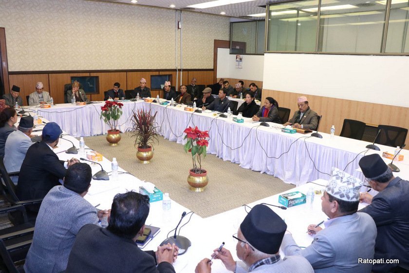 All-party meeting commences at Baneshwor