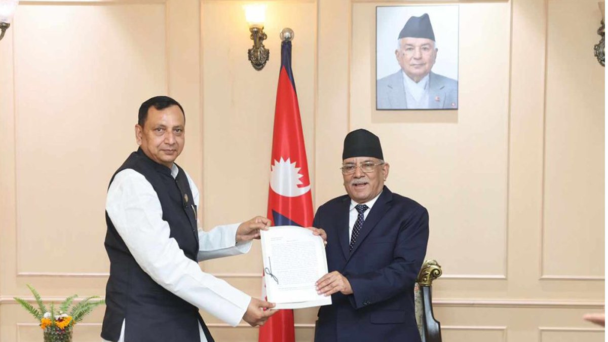 Political delegation from Madhesh Province presents six-point memo to PM Dahal