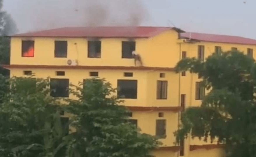 Fire breaks out at Satyabati Academy in Attariya