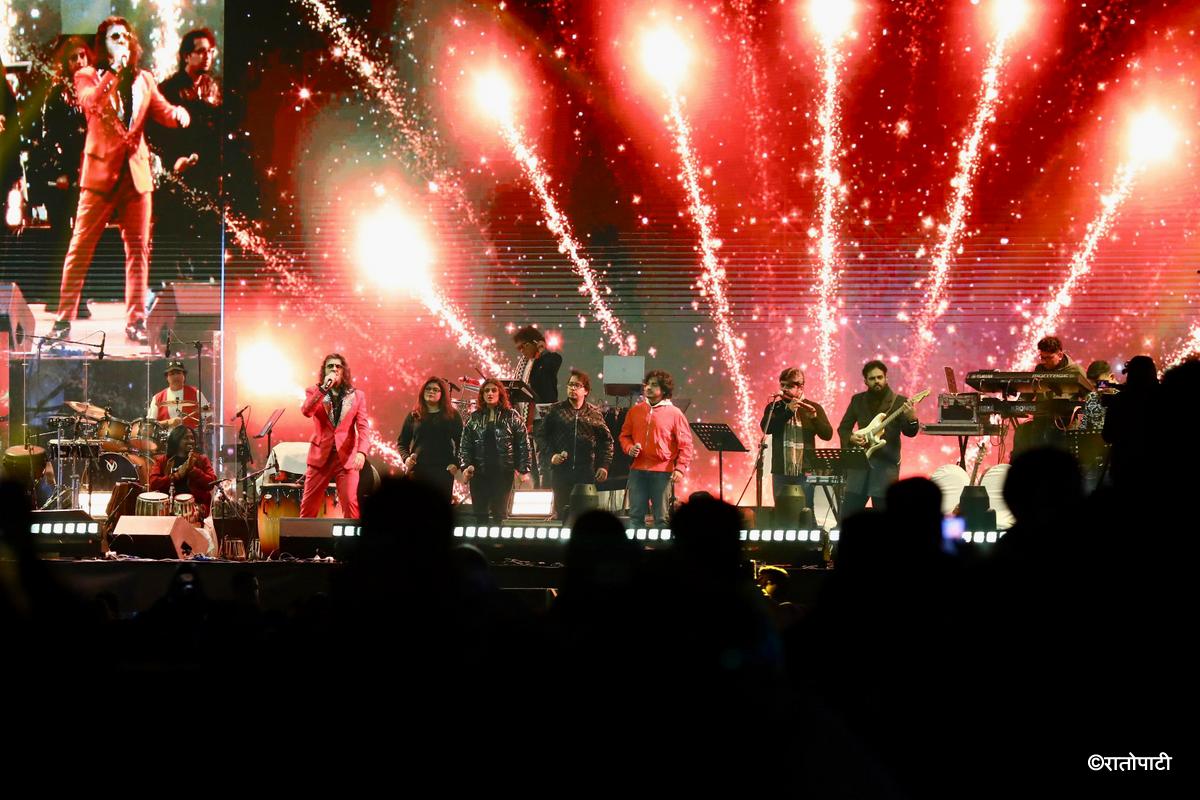 In pictures: Sonu Nigam heats up Kathmandu's chilly weather with live concert