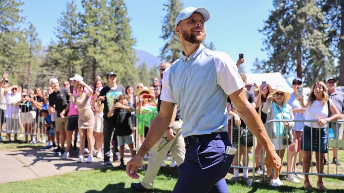 Steph Curry wins after hitting hole-in-one at celebrity golf tournament