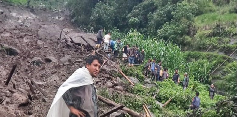 81 families displaced due to flood and landslide in Taplejung