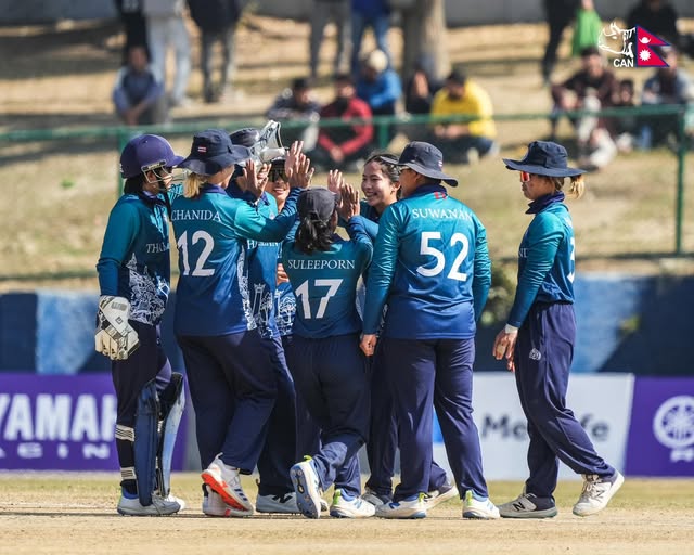 Women's T20I Tri-Series: Thailand Women beat Nepal Women by 5 runs