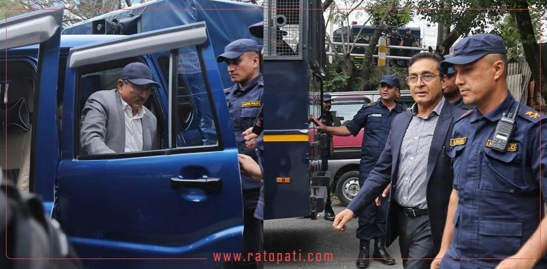 Top Bahadur Rayamajhi and Balkrishna Khand taken to Court for custody extension